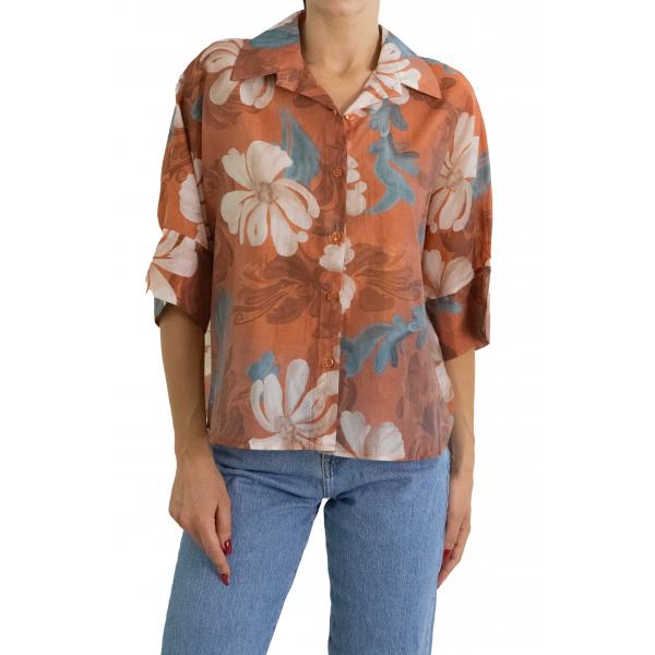 Camicia fantasia floreale 